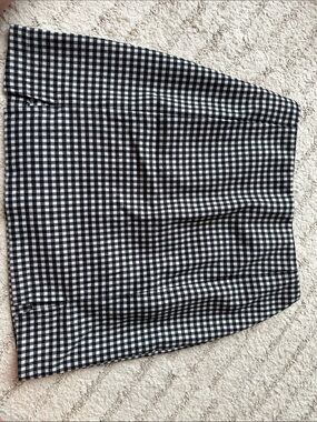 Eyeshadow Black and White Gingham Pencil Skirt